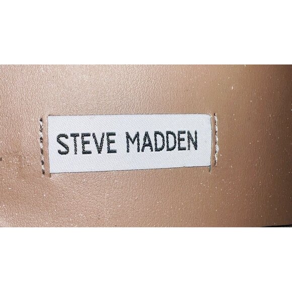 Steve Madden Womens Perforated Zip-On Ankle Size 7 Beige Leather/Suede Upper - Picture 6 of 6